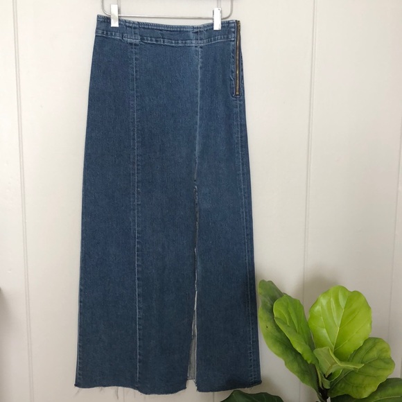GRLFRND Amber long denim skirt - Picture 2 of 6